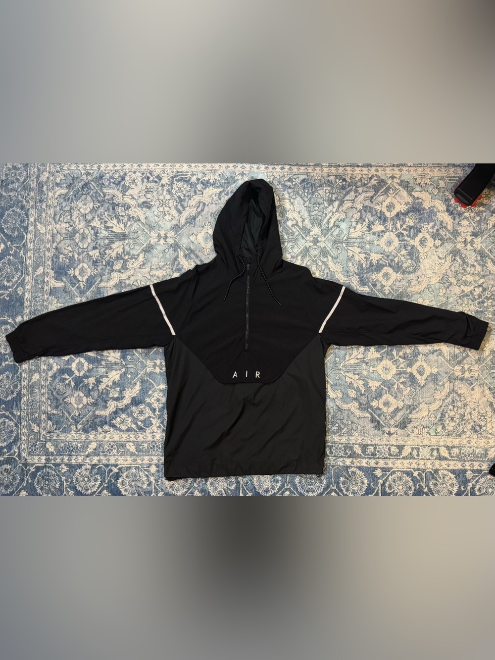 Nike Air Max 97 Anorak Half Zip Hooded Black Windbreaker